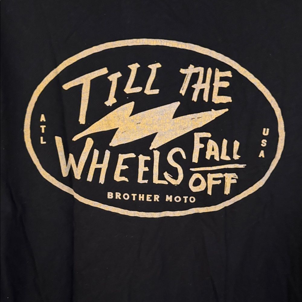Brother Motm Black T-Shirt with White Text - Picture 4 of 5